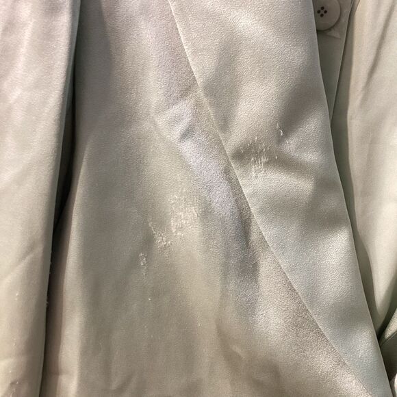 Alice + Olivia Denny Satin Crepe Blazer Jacket Green NWT Size 8 - Picture 6 of 16